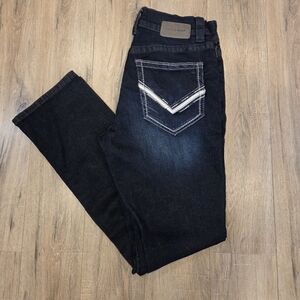 BKE Buckle Black Fit No 3 Sz 32×32(30.5) Straight Leg Blue Denim Jeans Men's